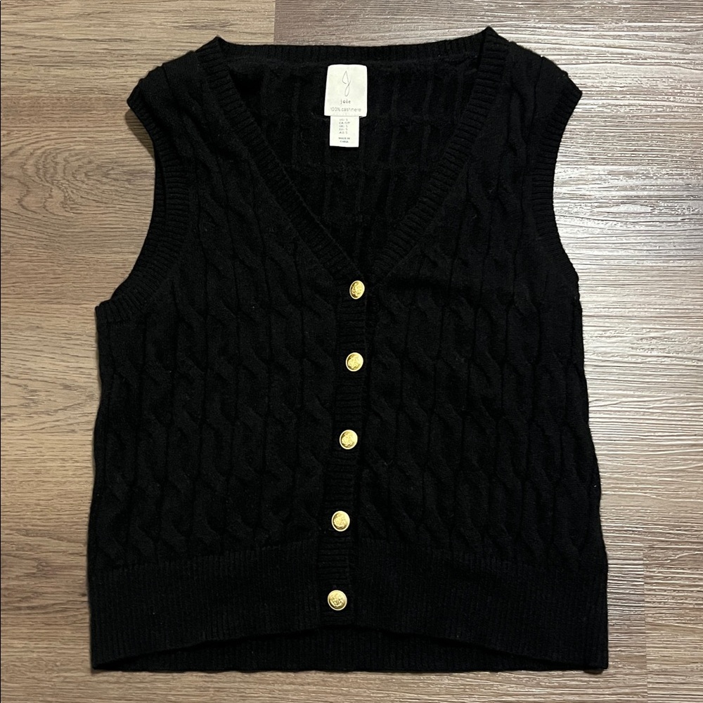Joie cashmere vest cardigan